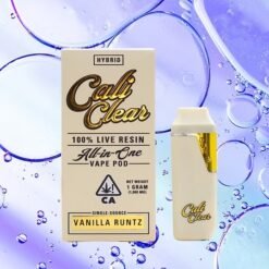 Cali Clear Vanilla Runtz – 1g Live Resin – All In One Vape Pod – Hybrid