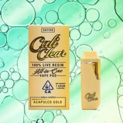 Cali Clear Acapulco Gold – 1g Live Resin – All In One Vape Pod – Sativa